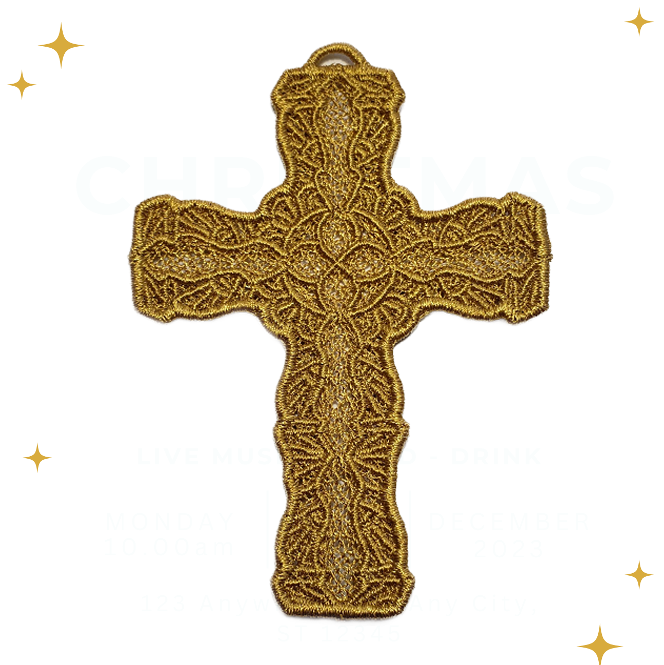 Small Lace Cross